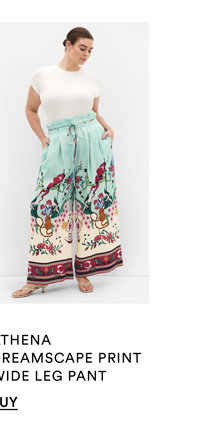 Shop the Athena Dreamscape Print Wide Leg Pant
