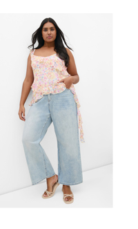 Shop the Waverly Frill Print Top