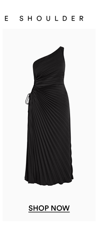 Shop the Aliza One Shoulder Pleat Maxi Dress