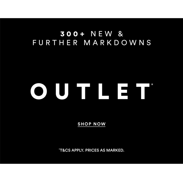 Shop 300+ New & Further Markdowns: Outlet