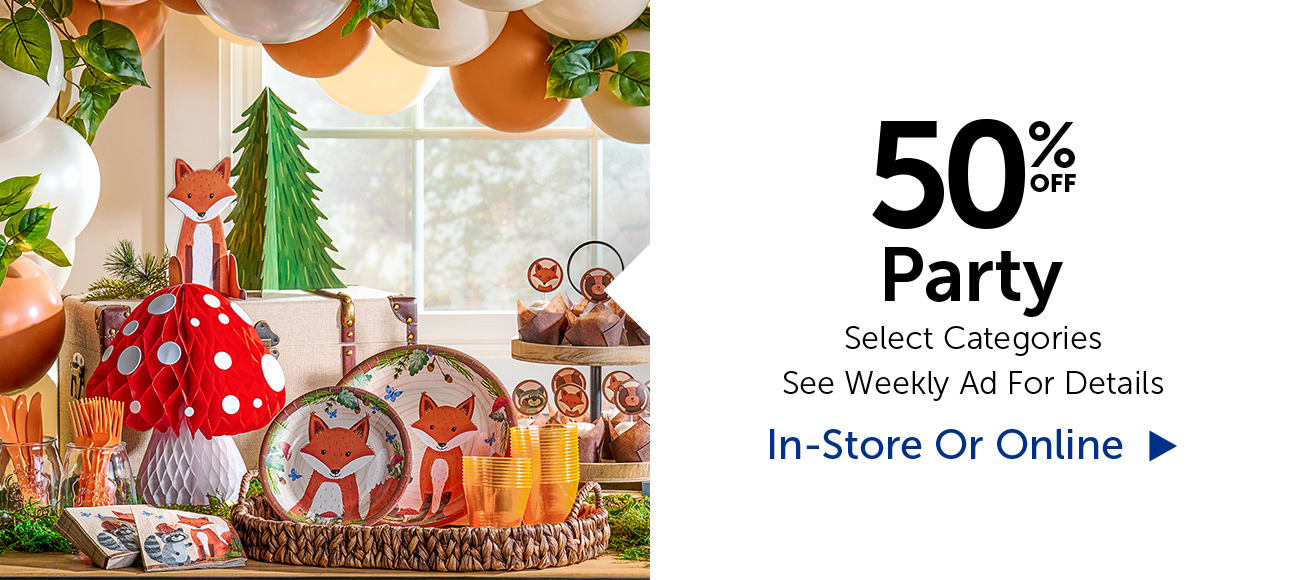 50% Off Party - Select Categories