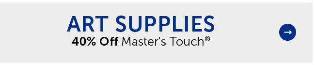 Art Supplies - 40% Off Master's Touch