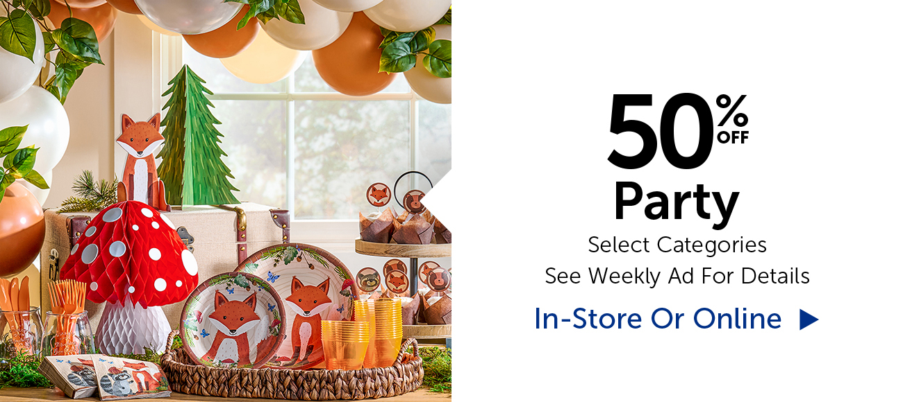 50% Off Party - Select Categories