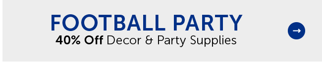 Football Party - 40% Off Decor & Party Supplies