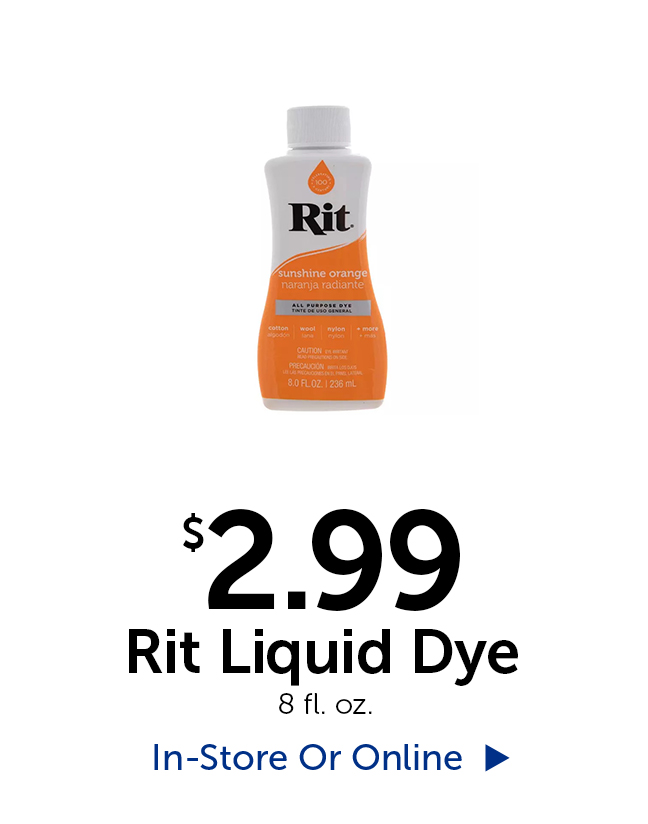 $2.99 Rit Liquid Dye - 8 fl. oz.