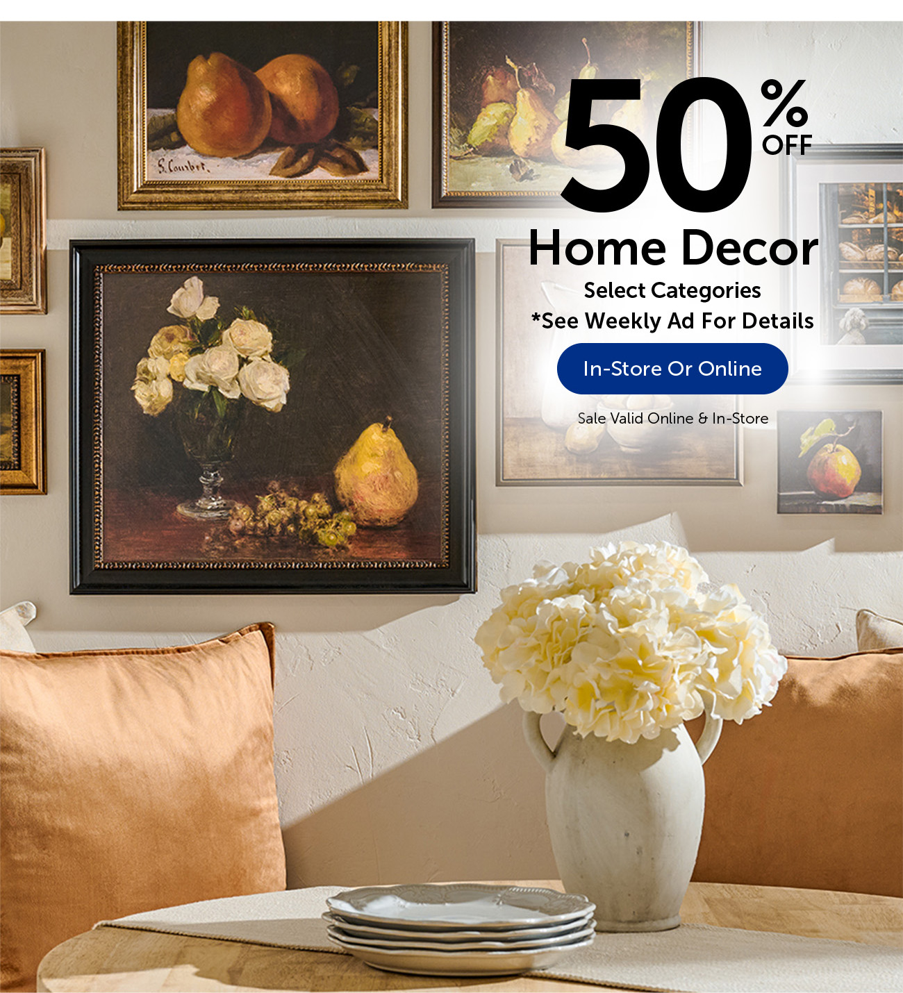 50% Off Home Decor - Select Categories