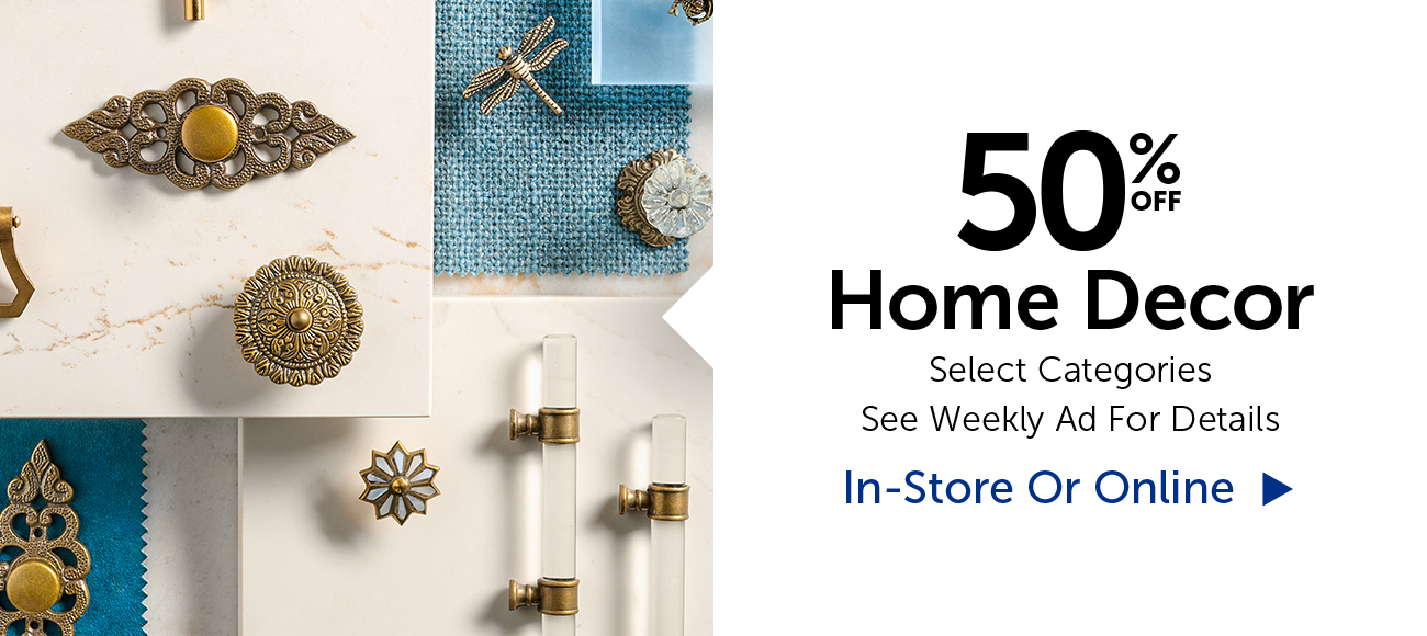 50% Off Home Decor - Select Categories