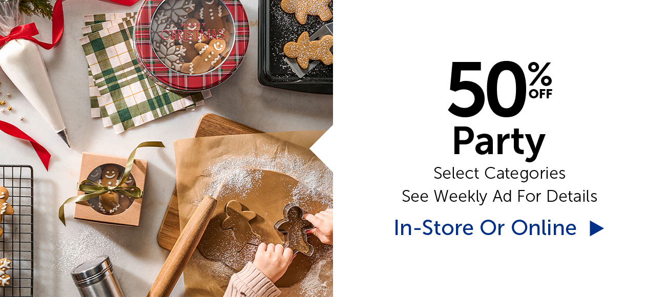 50% Off Party - Select Categories
