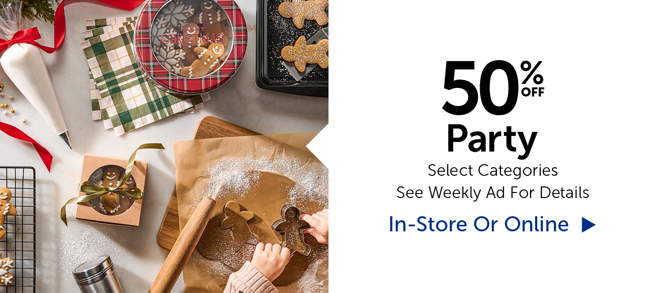 50% Off Party - Select Categories