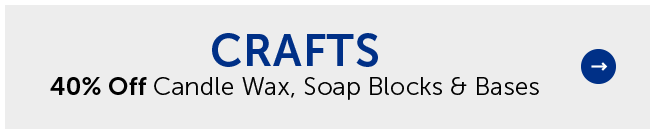 Craft - 40% Off Candle Wax, Soap Blocks & Bases