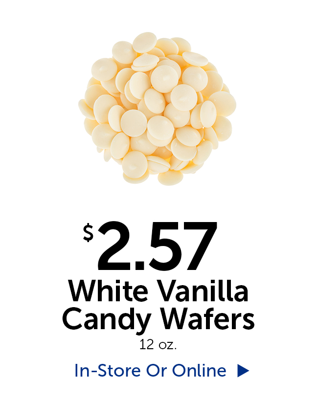$2.57 White Vanilla Candy Wafers - 12 oz.
