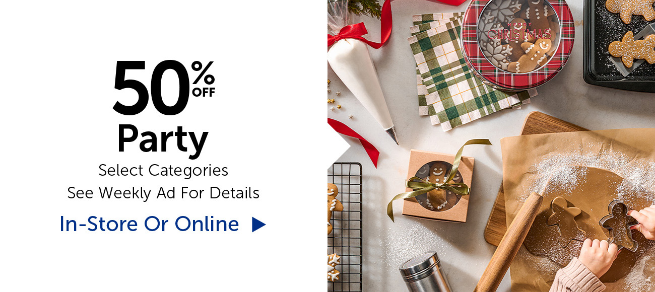 50% Off Party - Select Categories