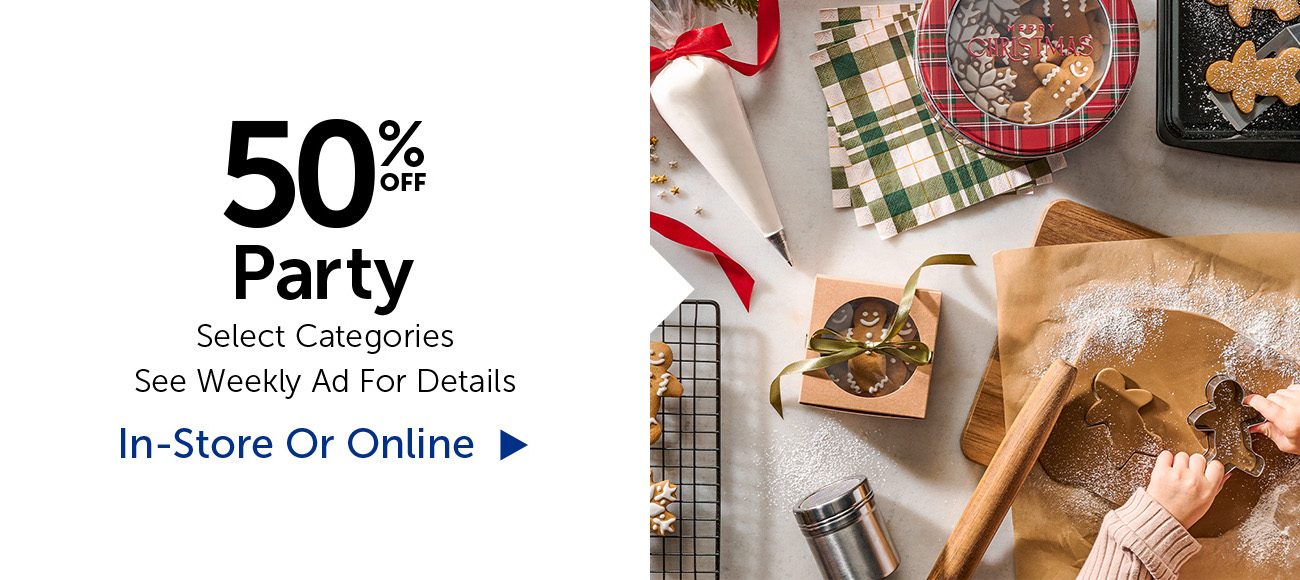 50% Off Party - Select Categories