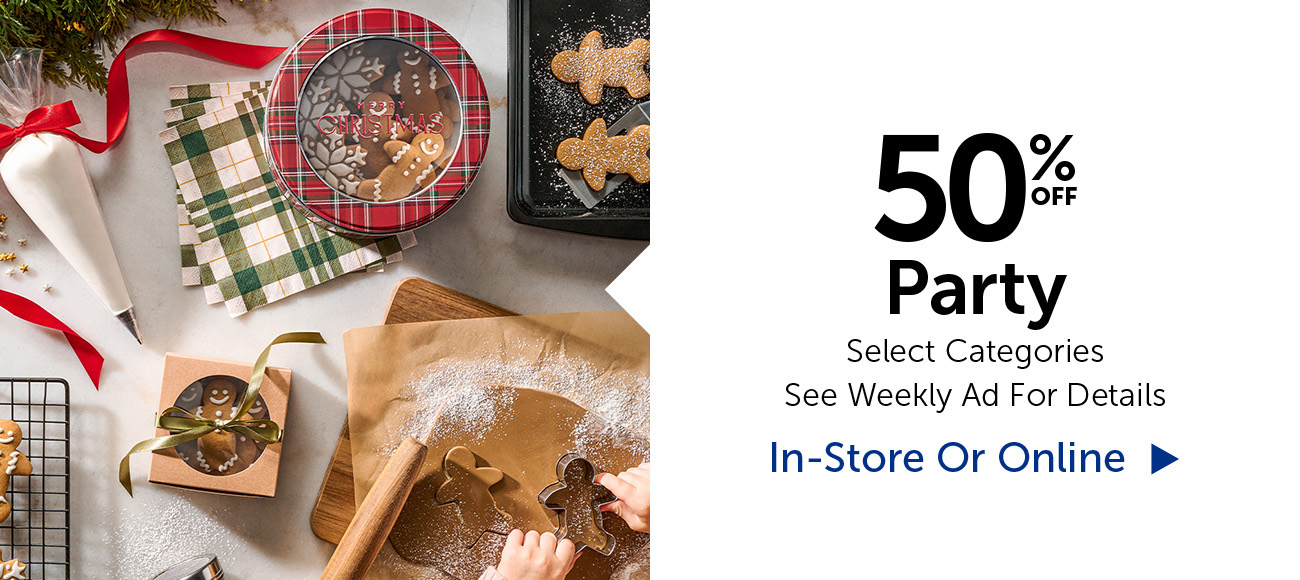 50% Off Party - Select Categories