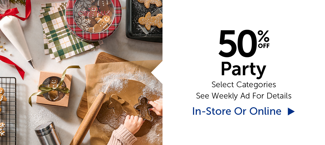 50% Off Party - Select Categories
