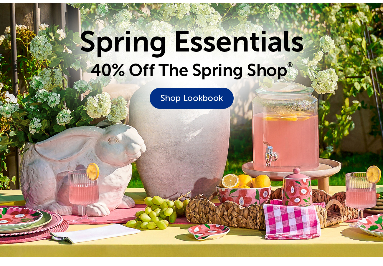Spring Essentials - 40% Off Items Labeled The Spring Shop®