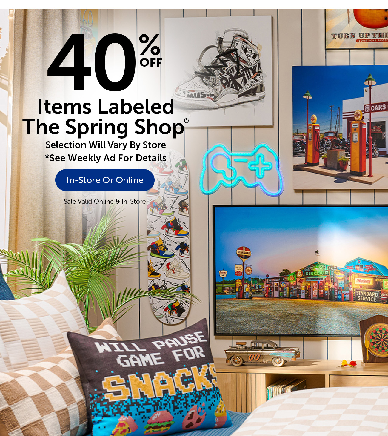 40% Off Items Labeled The Spring Shop® - Selection Will Vary By Store