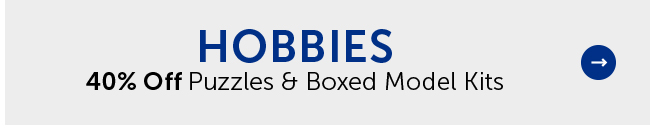 Hobbies - 40% Off Puzzles & Boxed Model Kits