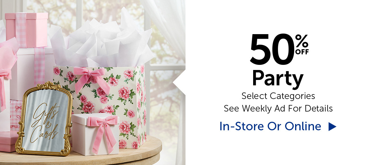 50% Off Party - Select Categories