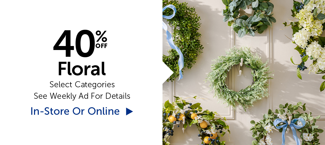 40% Off Floral - Select Categories