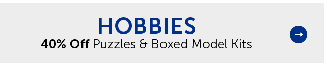 Hobbies - 40% Off Puzzles & Boxed Model Kits