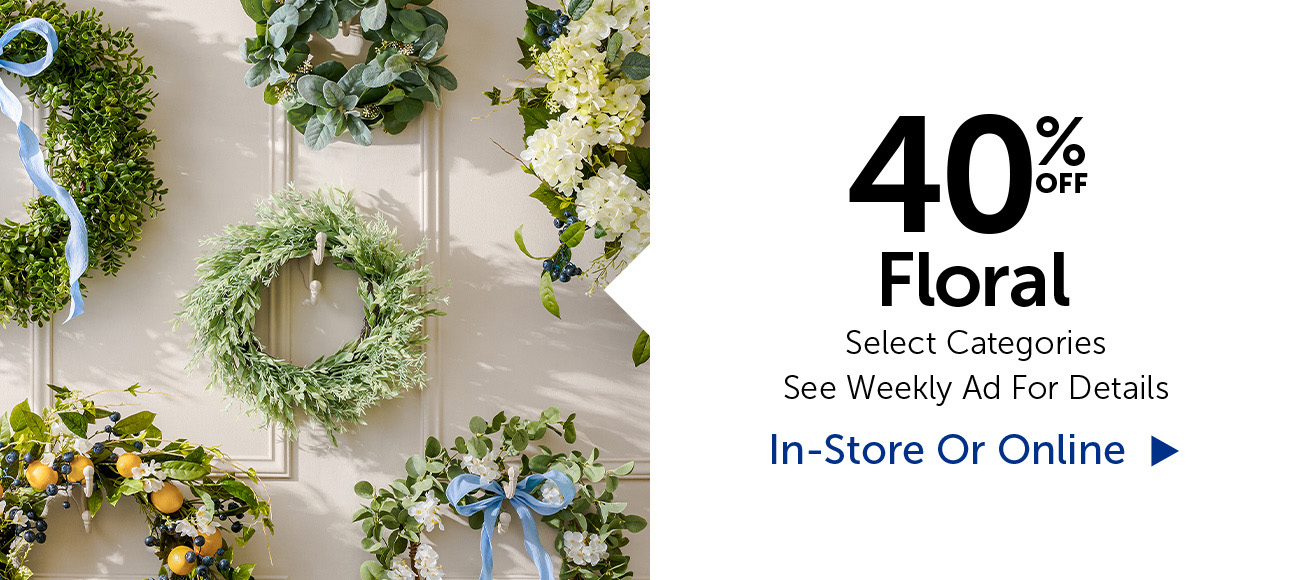 40% Off Floral - Select Categories
