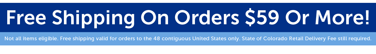 Free Shipping On Orders $59 Or More!