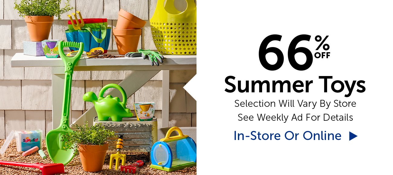 66% Off Summer Toys - Selection Will Vary By Store