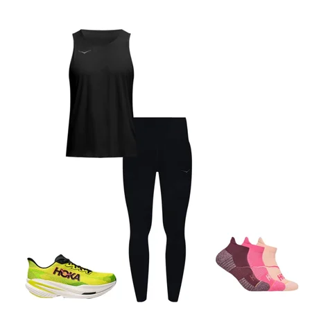 Mach X 3, No-Show Run Sock 3-Pack, Novafly Run Tight, Airolite Tank 2.0, Race Day Bra, Mach X 3, No-Show Run Sock 3-Pack, Glide 4'' Short, GlideTech Quarter Zip, 