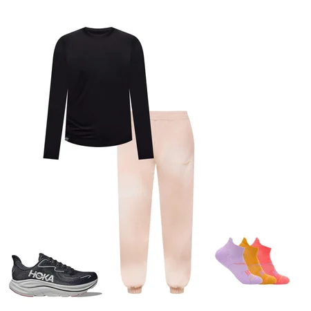 Clifton 10, No-Show Run Sock 3-Pack, HOKA Essential Jogger, HOKA Essential LS Tee, Clifton 10, Crew Run Sock 3-Pack, Novafly 6'' Knit Short, HOKA Essential LS Tee, 