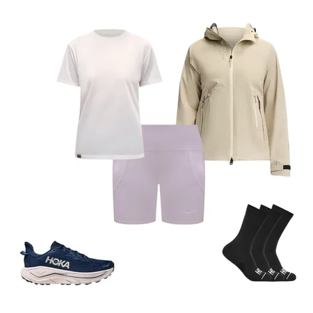 Challenger 8, Crew Run Sock 3-Pack, Elaro 5 inch Bike Short, GlideTech Short Sleeve, Transport Jacket GTX, 