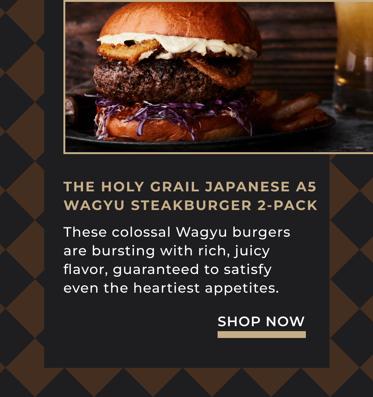 The Holy Grail Japanese A5 Wagyu Steakburger 2-pack