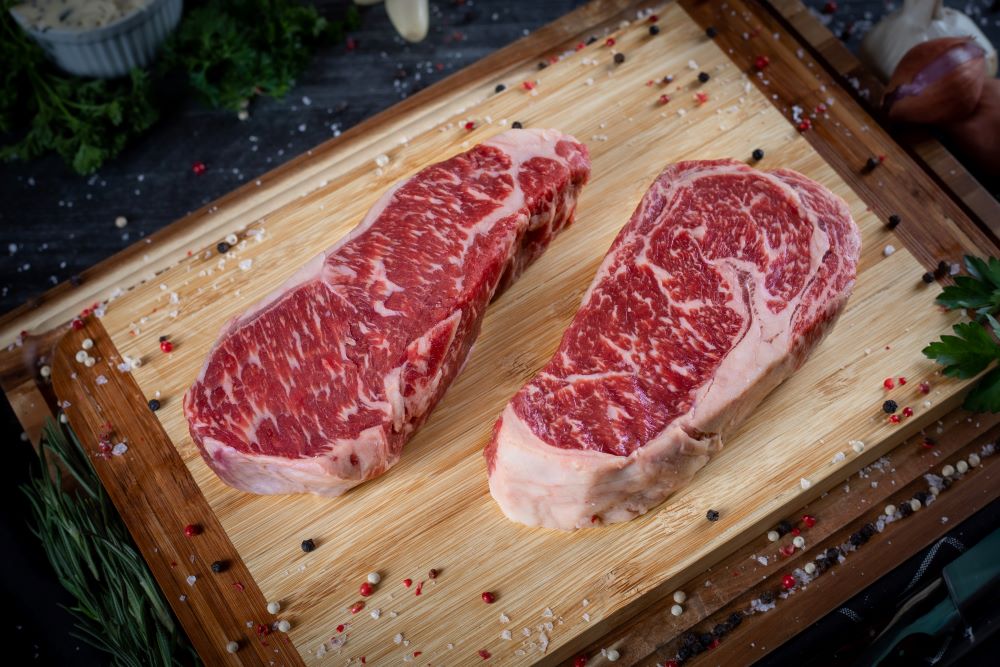 Akaushi American Wagyu Ribeye & Strip