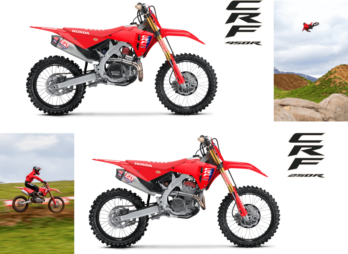 CRF450R and CRF250R