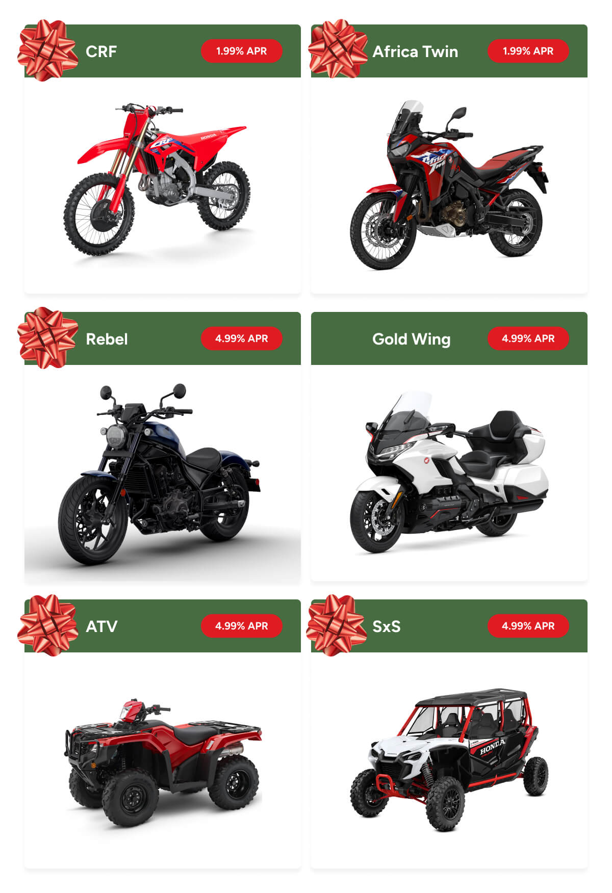 Awesome Deals on Awesome Honda products