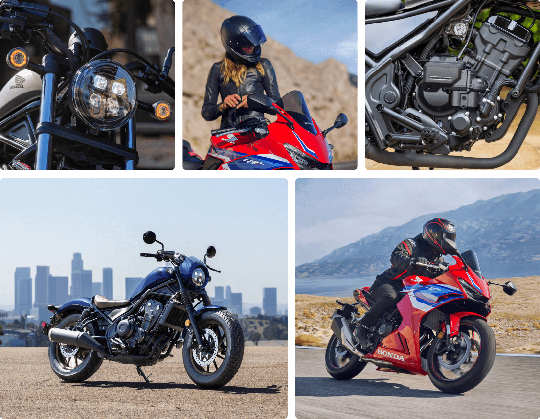 Honda Rebel and CBR lineup