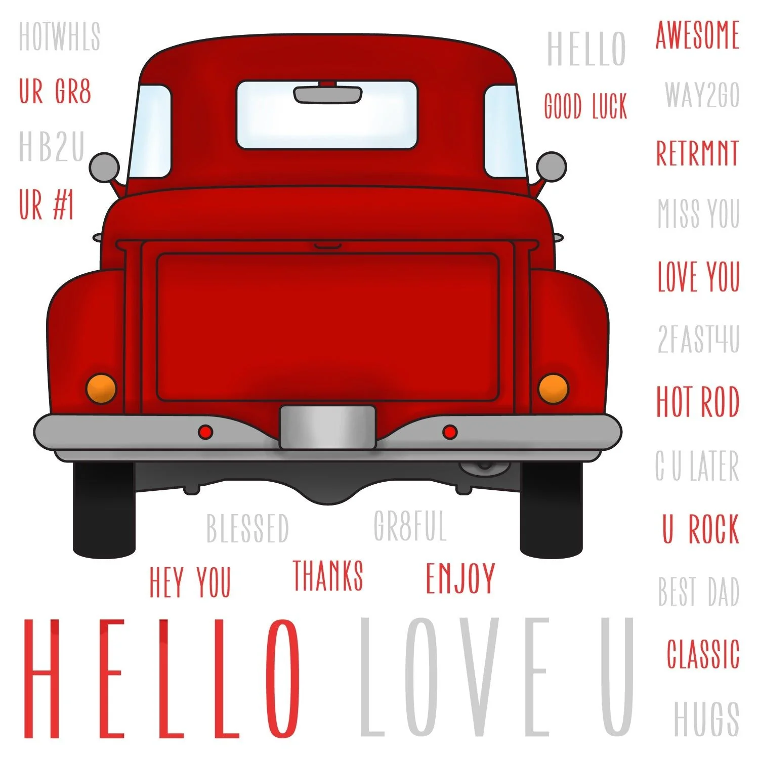 Image of Big Pickup Tailgate - 6x6 Stamp Set