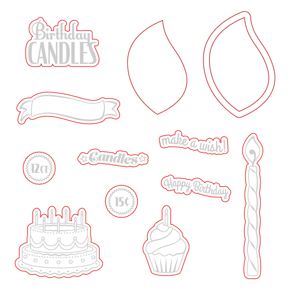 Image of Birthday Candle VGCB Add-On - Honey Cuts
