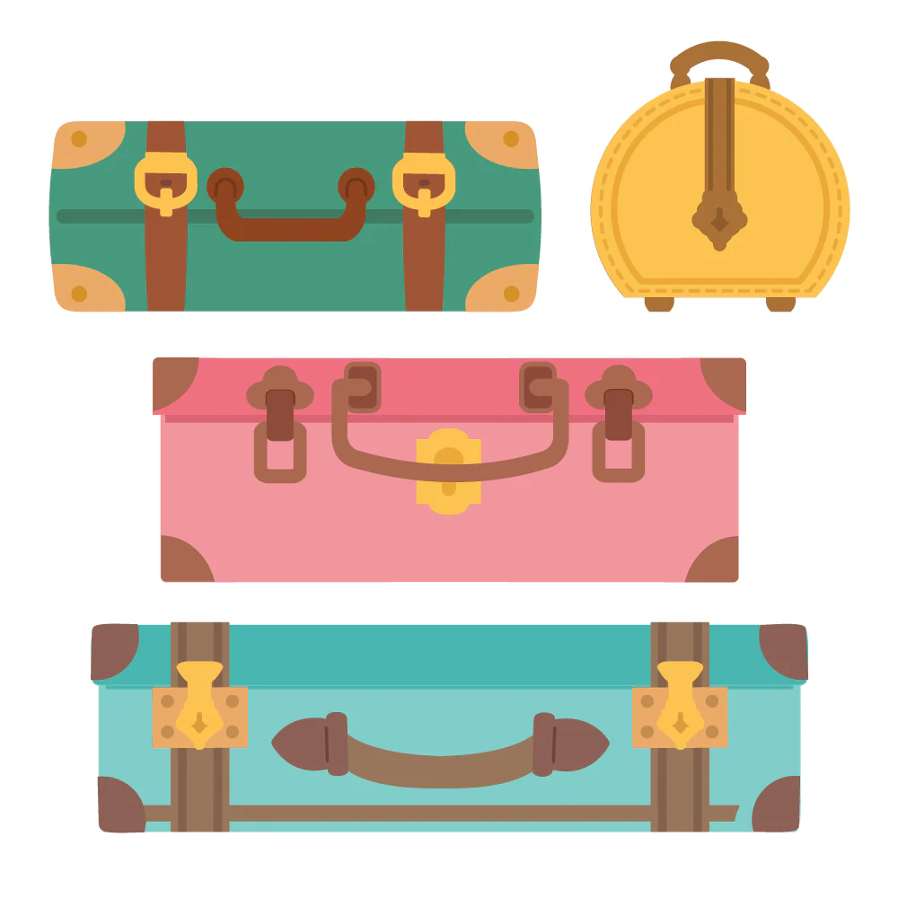 Image of Lovely Layers: Small Suitcases - Honey Cut