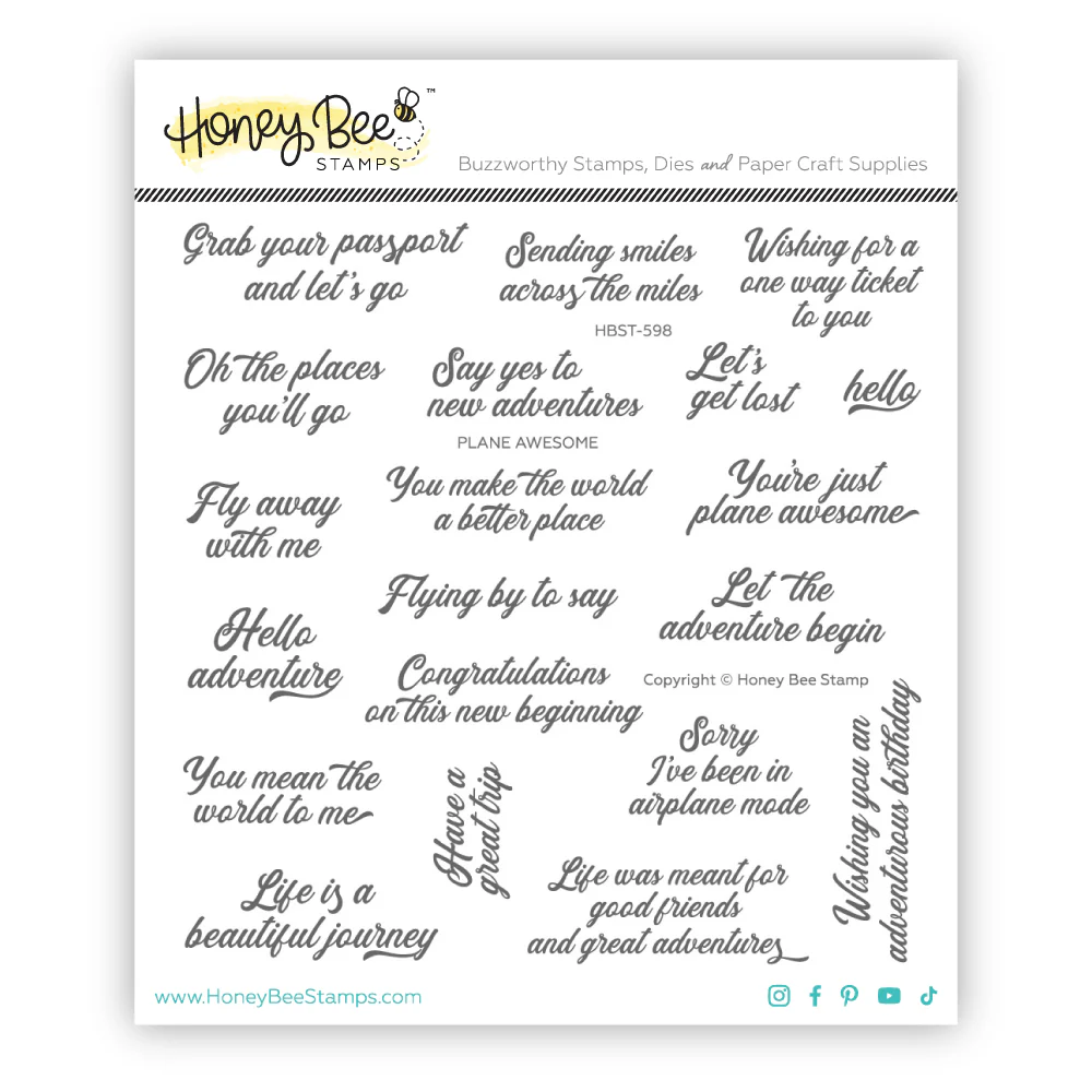 Image of Plane Awesome - 6x6 Stamps Set