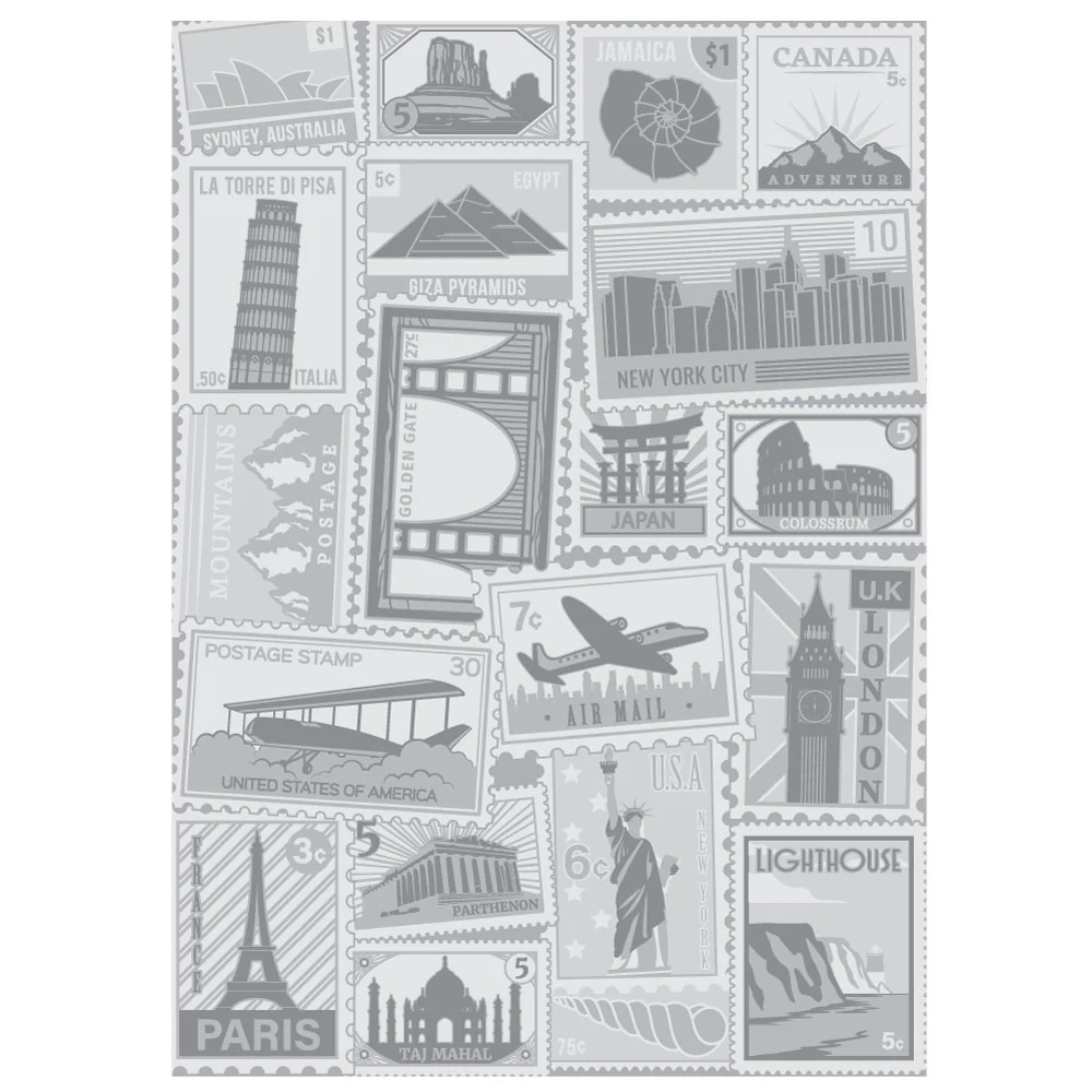 Image of Air Mail - 3D Embossing Folder