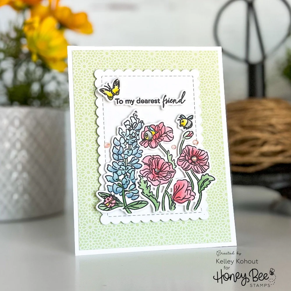 Image of Bees & Bonnets - Set of 5 Coordinating 6x6" Stencils