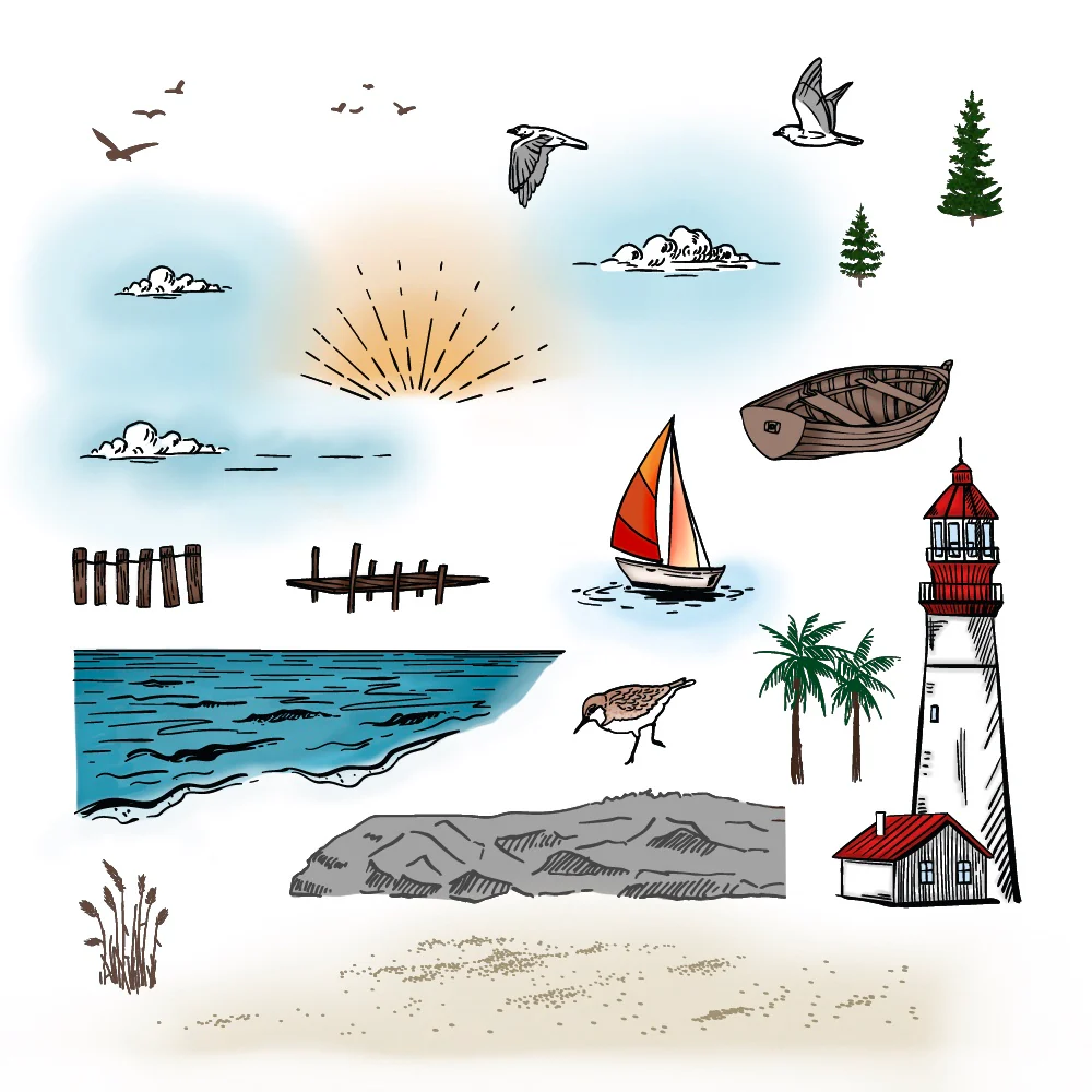 Image of Light The Way - 6x6 Stamp Set