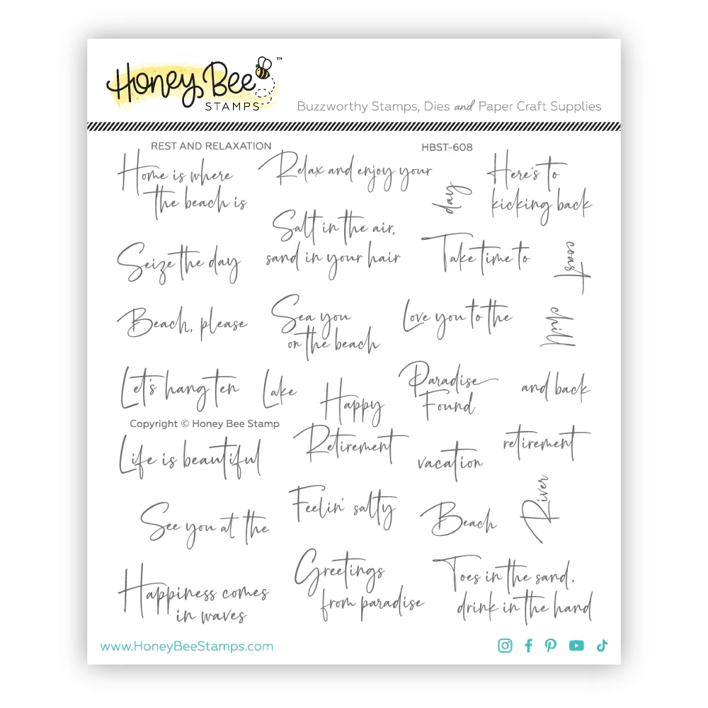 Image of Rest and Relaxation - 6x6 Stamp Set