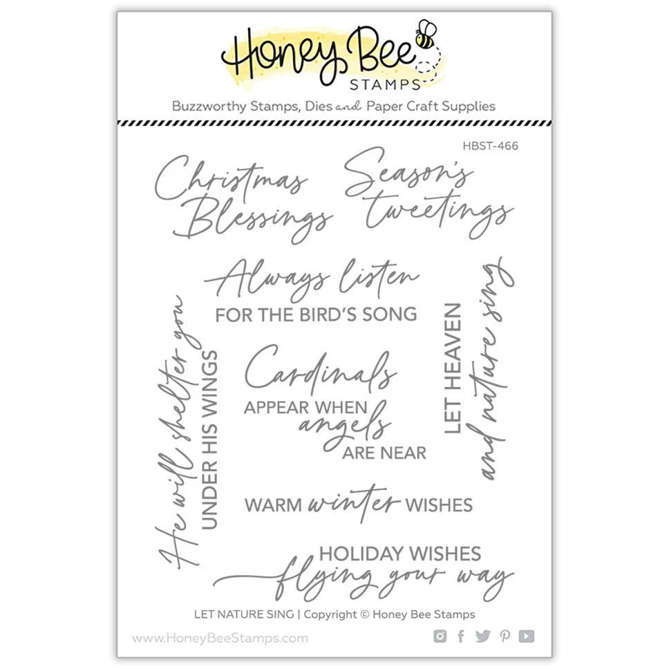 Image of Let Nature Sing - 4x5 Stamp Set