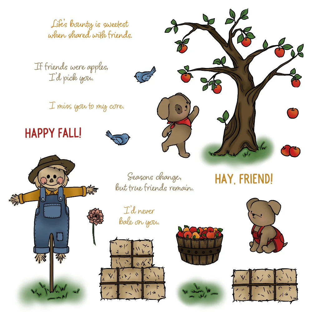 Image of Storybook Fall - 6x8 Stamp Set
