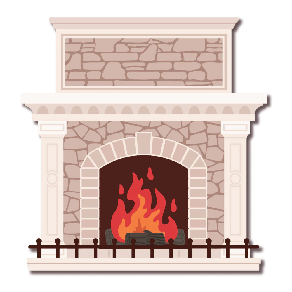 Image of Lovely Layers: Fireplace - Honey Cuts