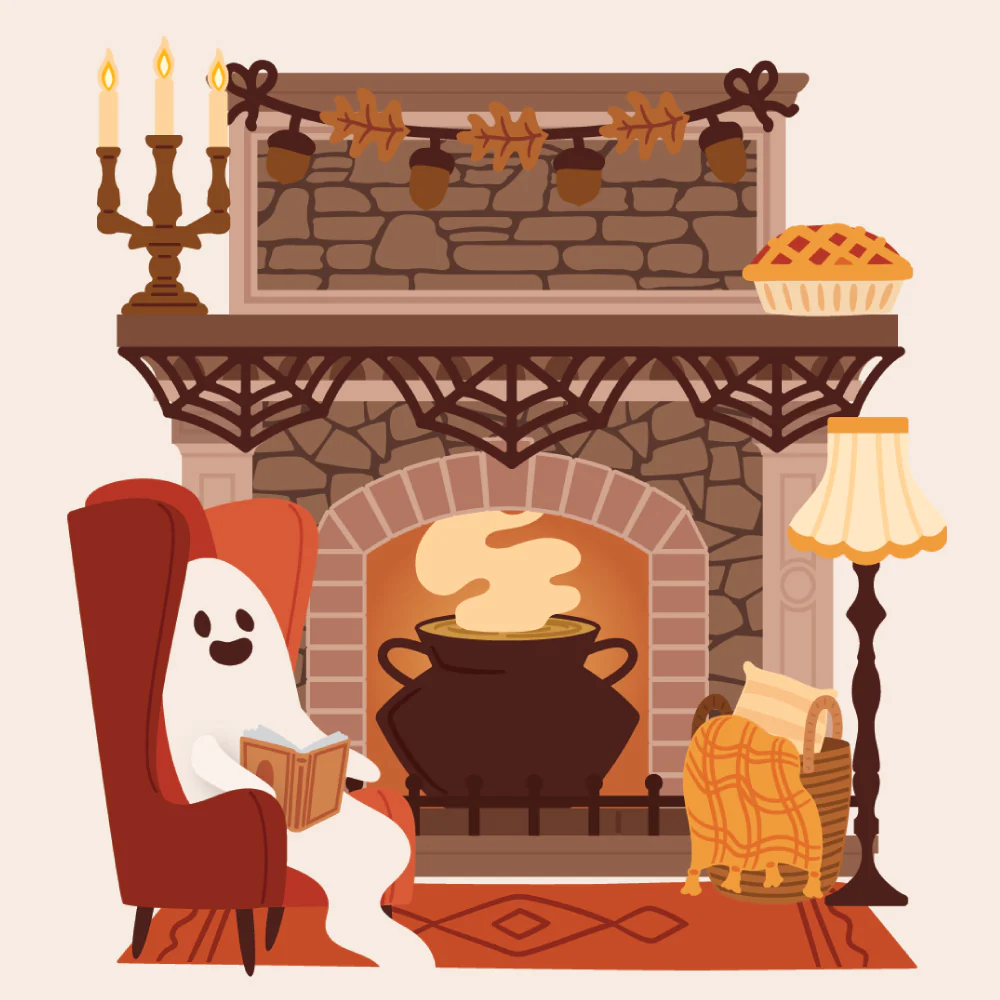 Image of Lovely Layers: Fireplace Falloween Add-On - Honey Cuts