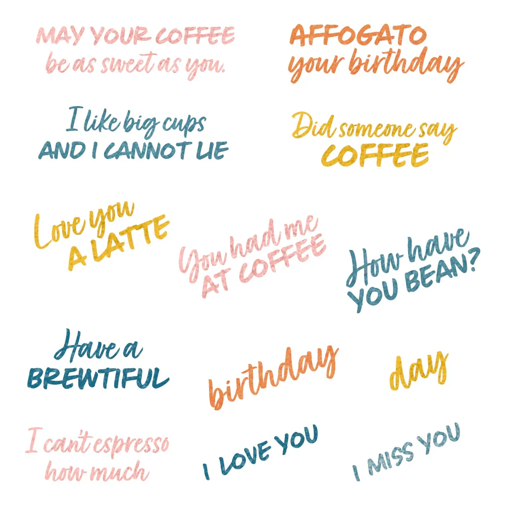 Image of You Had Me At Coffee - 4"x 6" Stamp Set
