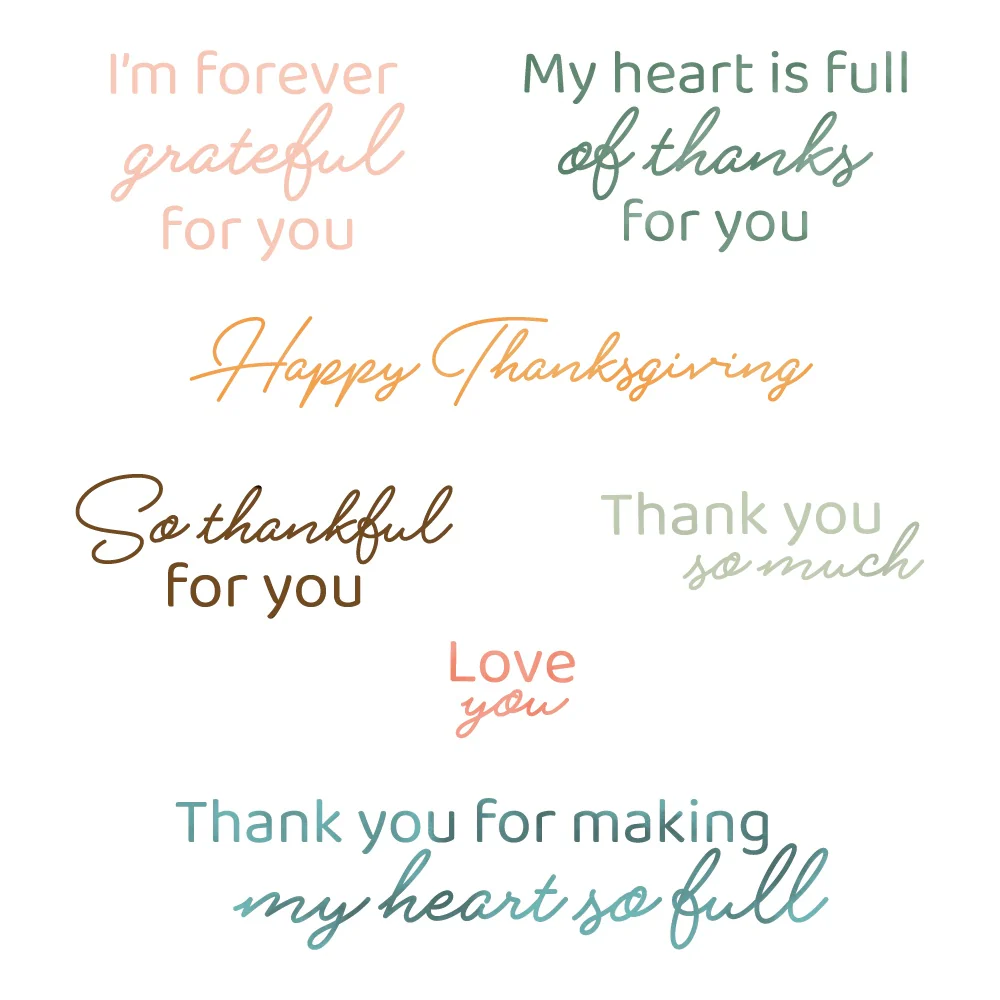Image of Forever Grateful - 3"x 3" Stamp Set